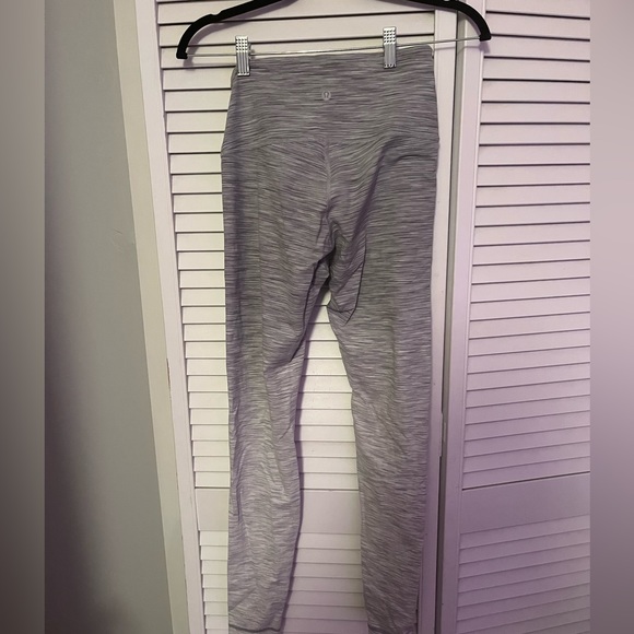 Grey Striped, Lululemon Leggings - Picture 2 of 4